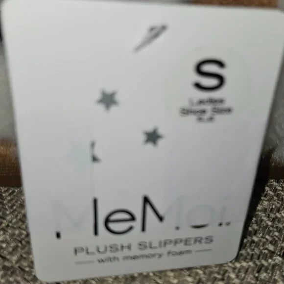 π₯HPπ₯ NWT MeMoi Women's Serina Slide-On Plush Slippers in Ivory Size S - Picture 11 of 11